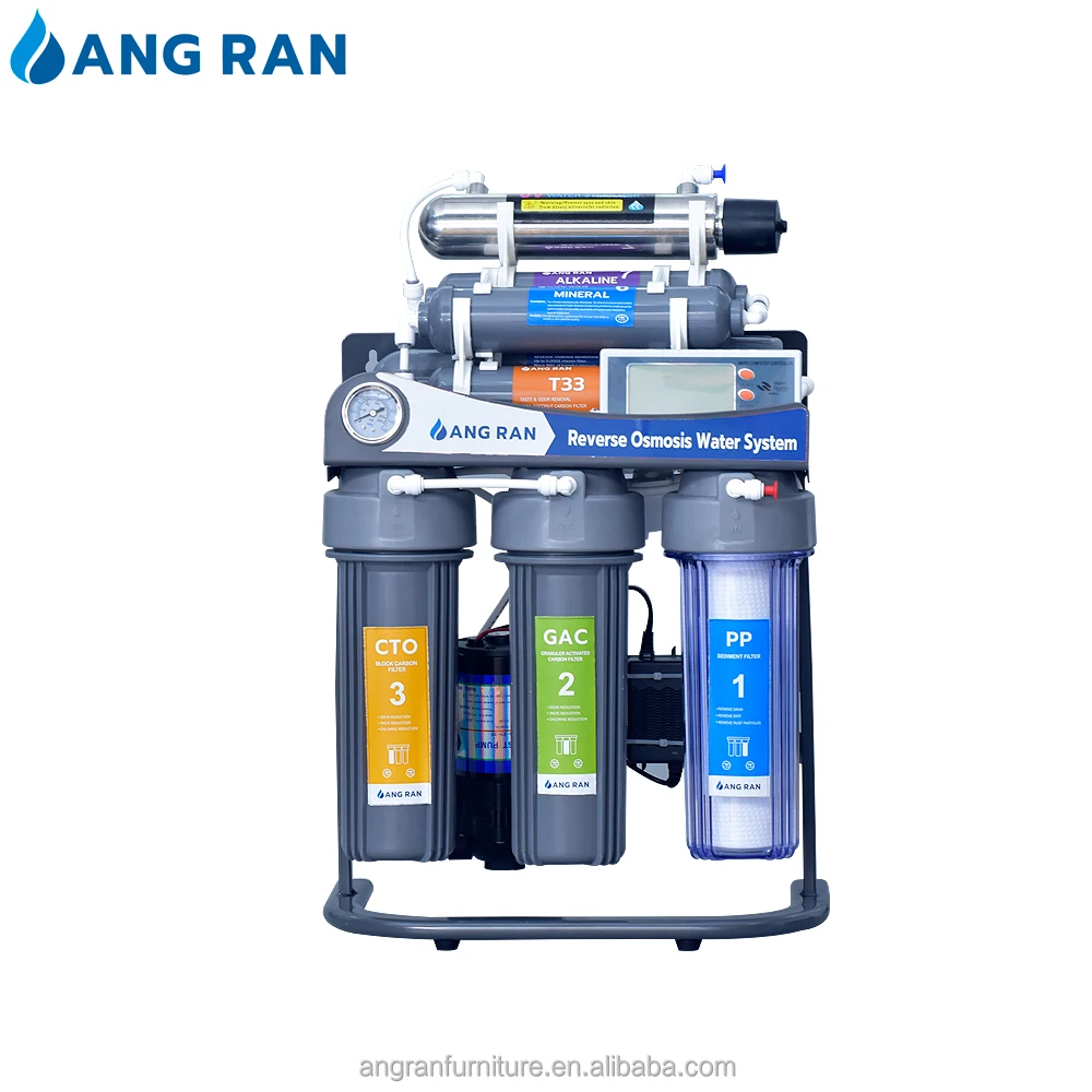 High Technology RO Water Treatment Purifier 400GPD Reverse Osmosis Water Filter System Machine ABS Material 28 Ce Cb Rohs Safety