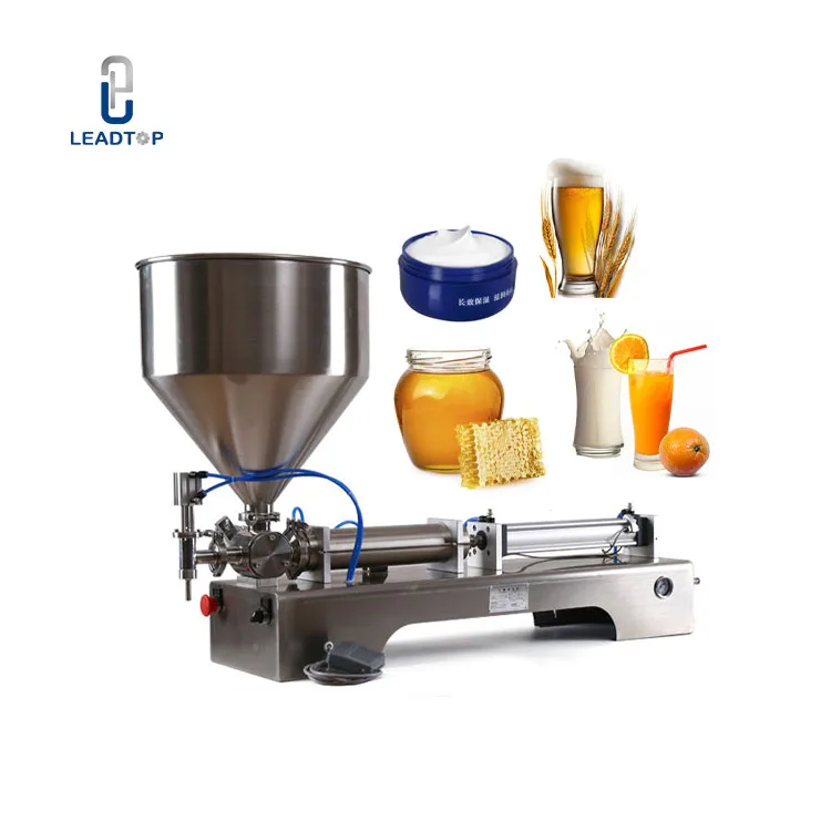 Manual Liquid Juice Horizontal Semi Automatic Sauce Filling Machine Pharmaceutical Filling Machine