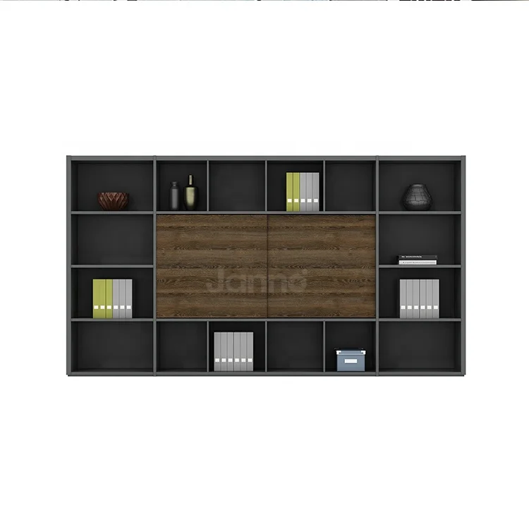 Роскошный современный офисный шкаф для хранения документов ширина 3 6 м деревянная книжная полка