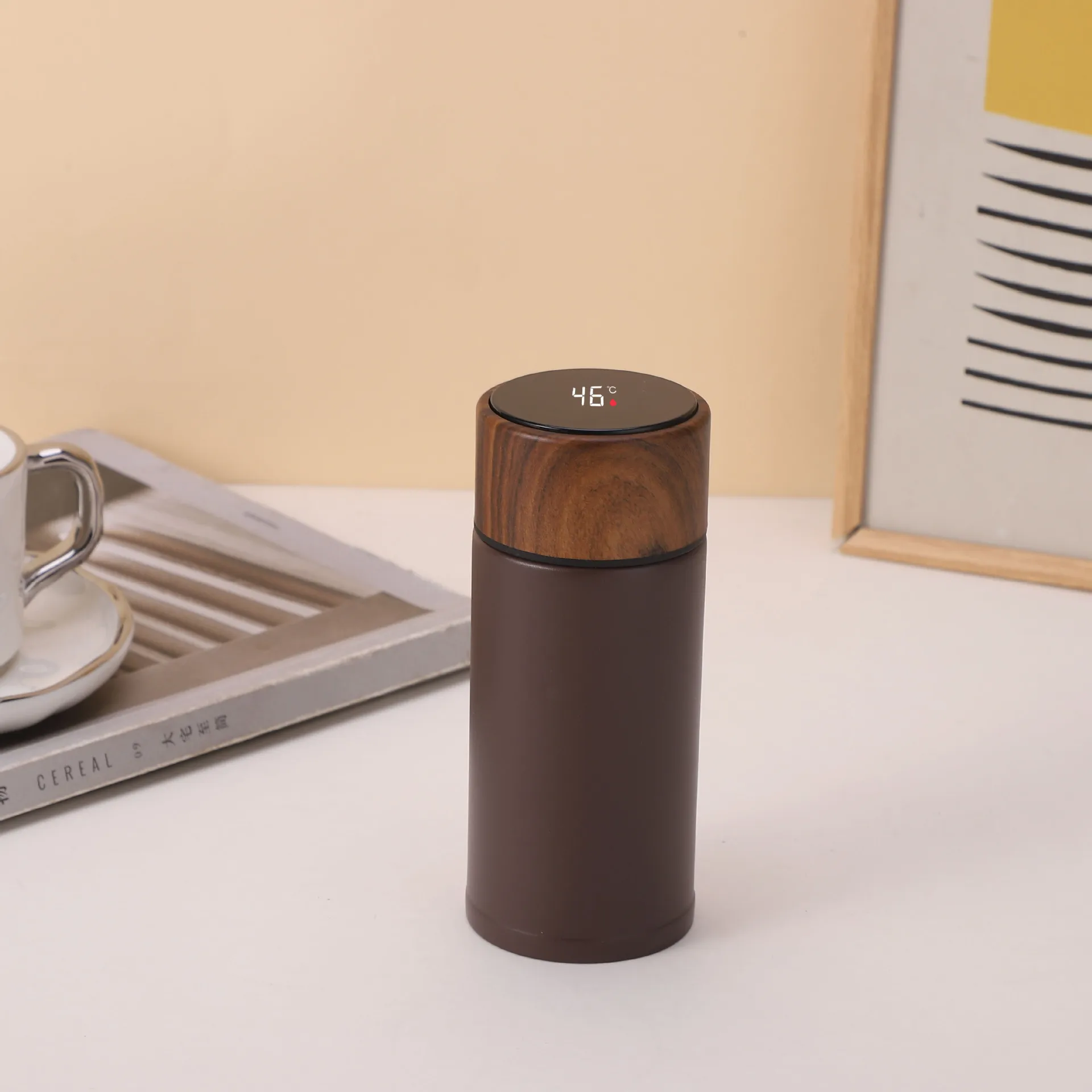 220ML Termo Smart LED Temperature Display Metal Insulation Water Bottles Stainless Steel Intelligent Vacuum Flask