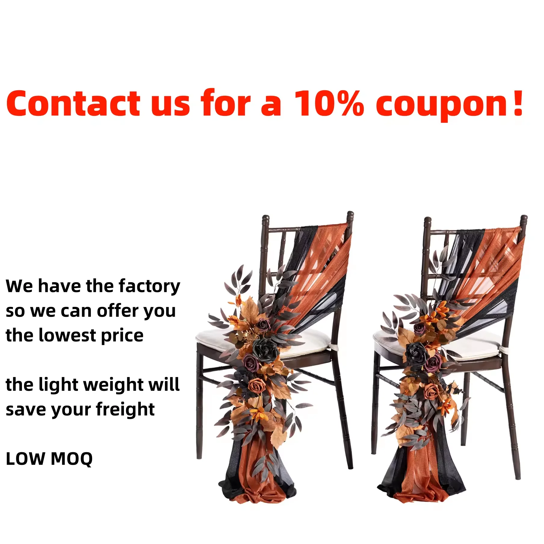 Wedding Chair Decorations Aisle Pew Church Artificial Flowers Lilac Purple Gold Bench Ceremony Reception Backdrop Party Outdoor