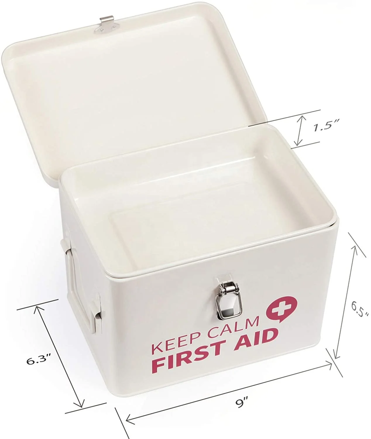 Daily Use Tin Medicine Storage Box Metal Mecine Box First Aid Kit First Aid Box