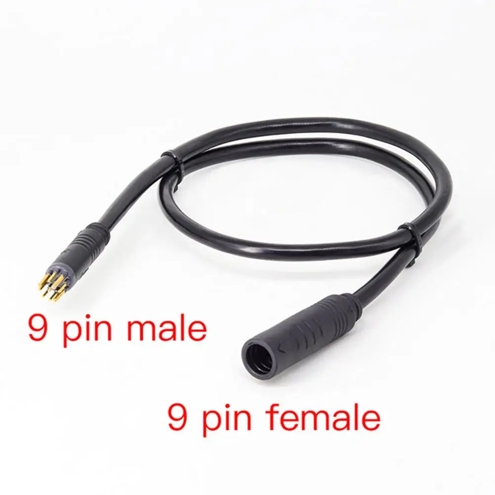 Bafang 9pin E-bike Motor Extension Cable Output Male Female Modification Line Electric Bike Accessories