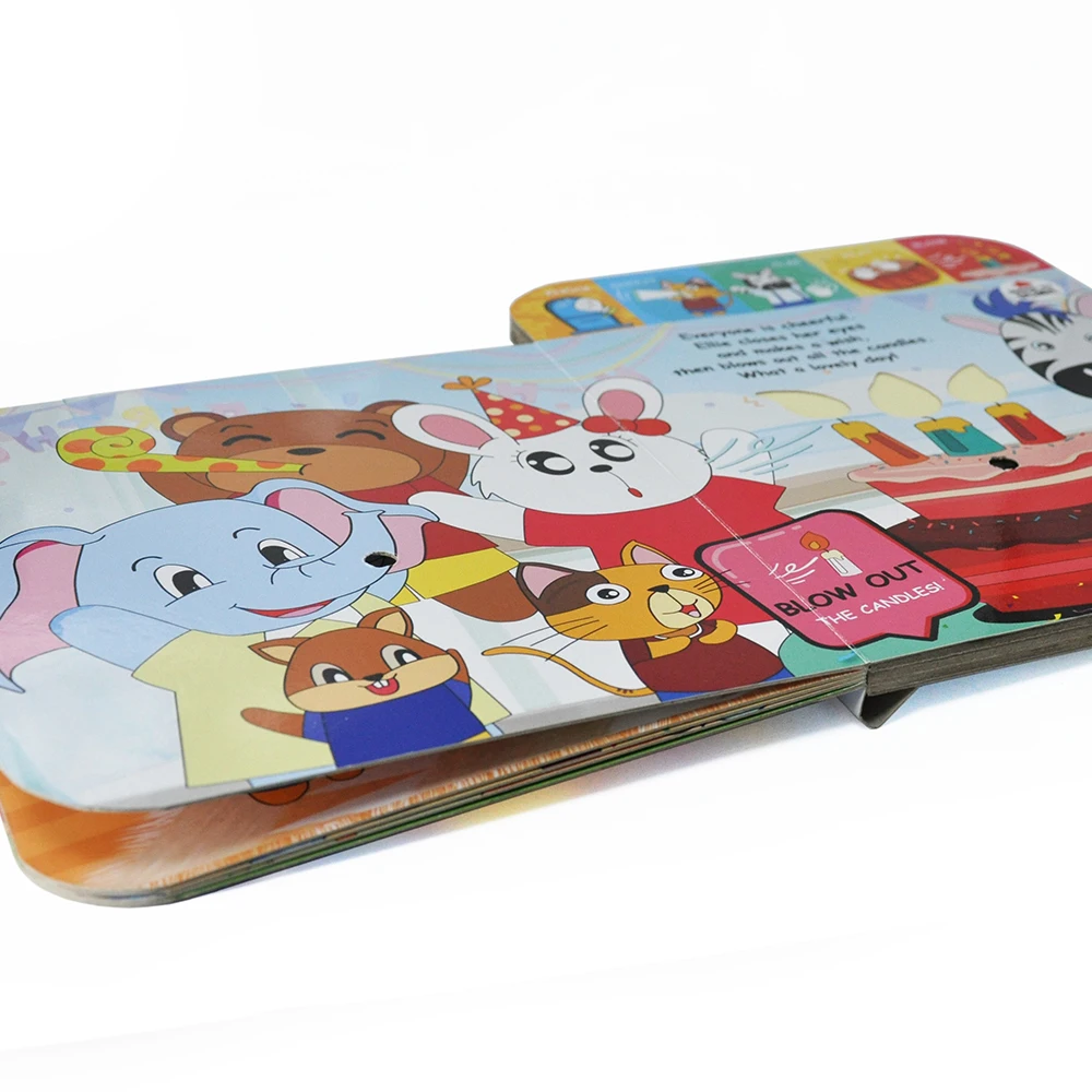 Детская книжка, наклейка для активности, музыкальная живопись, фоническая картина, всплывающая спираль для чтения на заказ, низкий минимальный заказ, детские книги