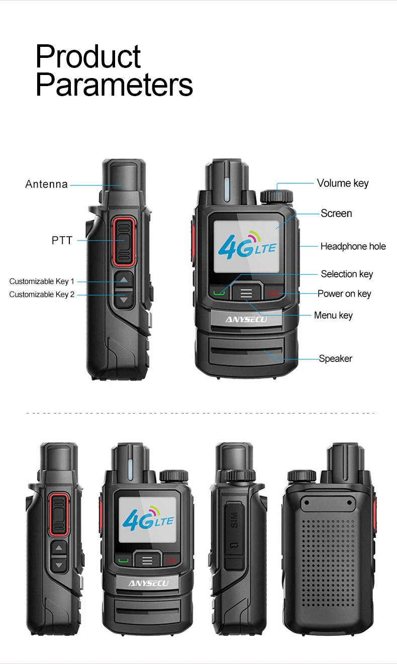 HD-777A POC 4G сеть дальнего радиуса с GPS Realptt или Zello intercom