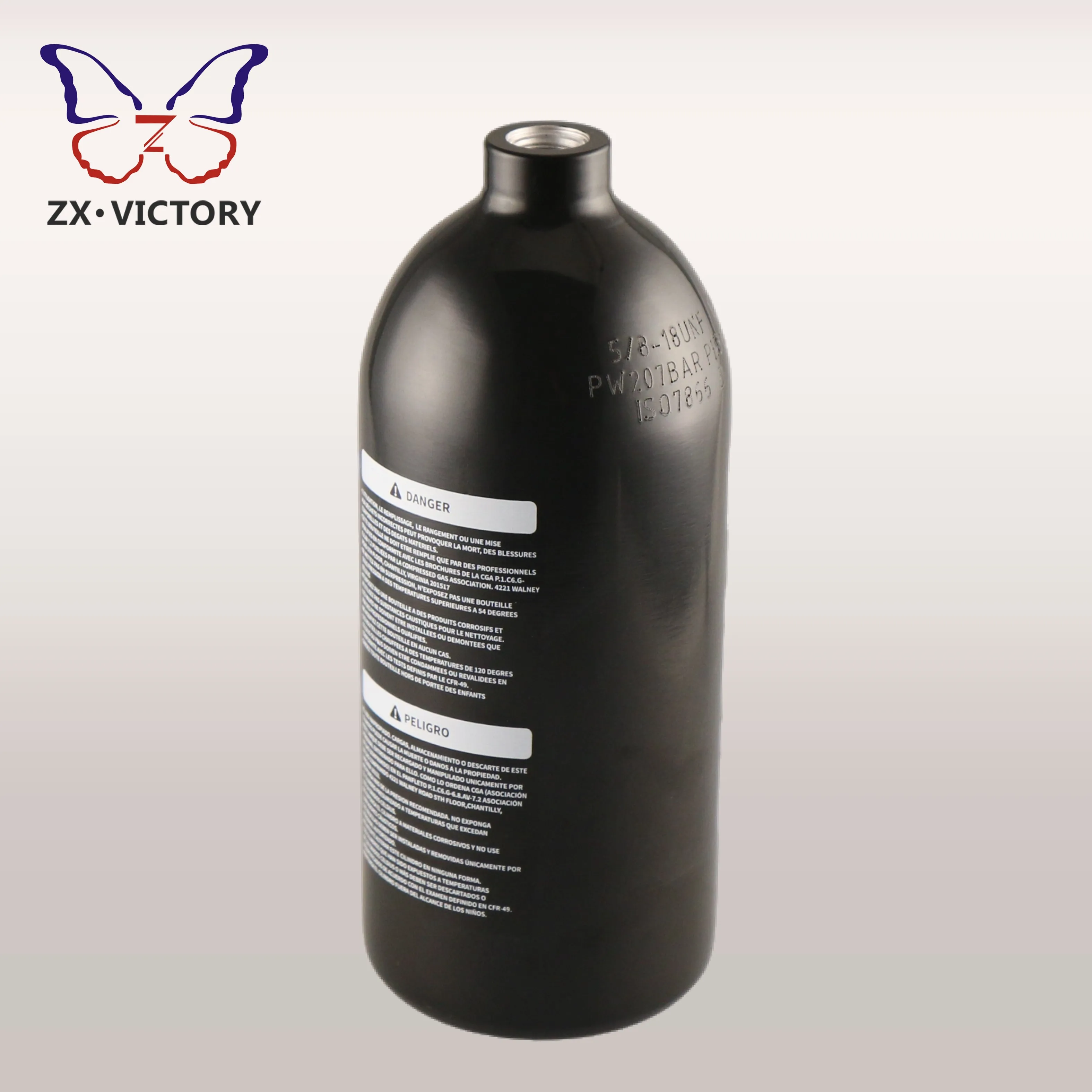 Алюминиевый цилиндр ZX TPED/DOT для пейнтбола 207 бар 3000psi CO2 10ci 13ci 22ci 26ci 30ci 48ci воздушный регулятор HPA