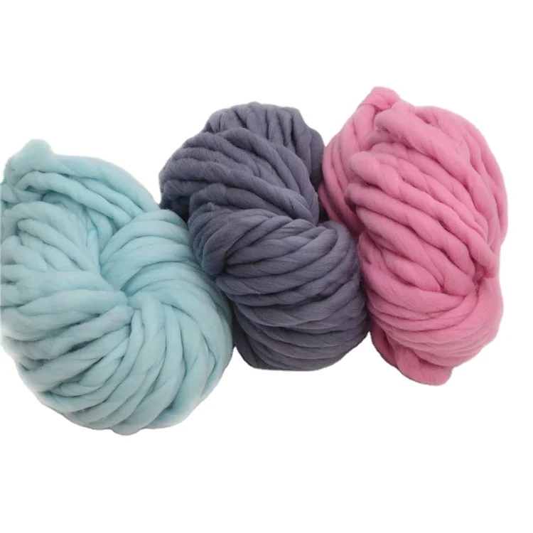 Cheap Thick 100% Merino Wool Bulky Yarn Super Chunky Giant for Arm