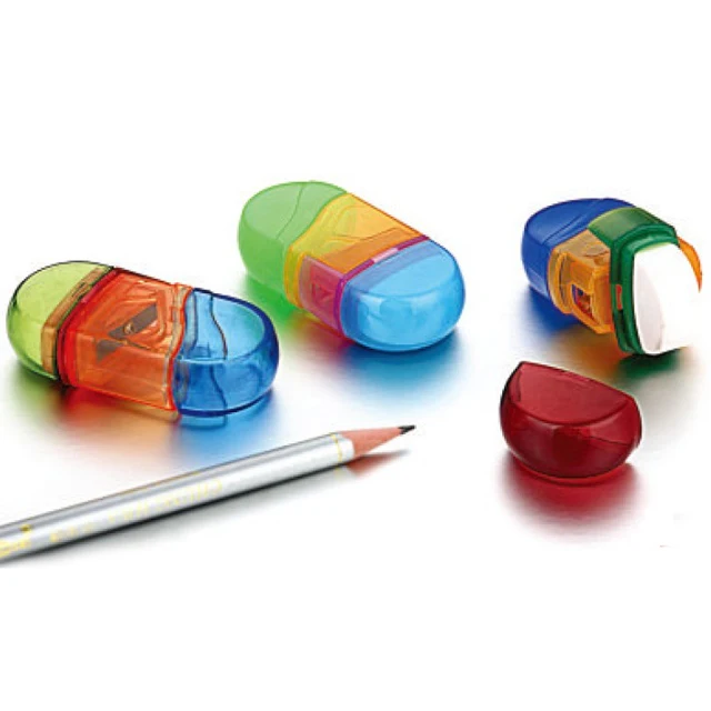 Чехол для студенческого ластика цветная полоска хорошая школьная точилка карандашей с ластиком