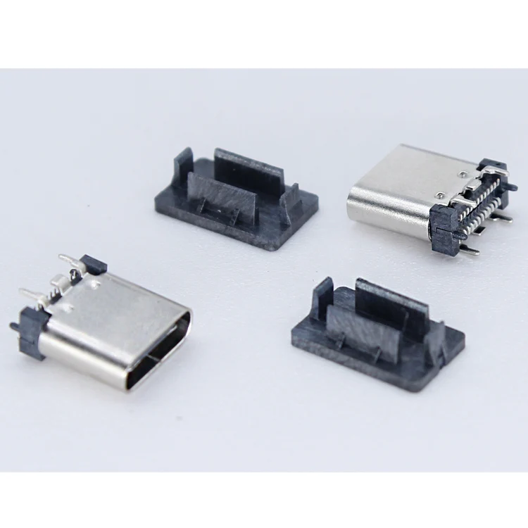 Usb 3,1 C 24Pin Type-C разъем 24 Pin L = 9,3 мм 7,8 мм 180 градусов Typec Smd Ab сторона Pcb крепление Женский Usb Тип C вертикальный разъем