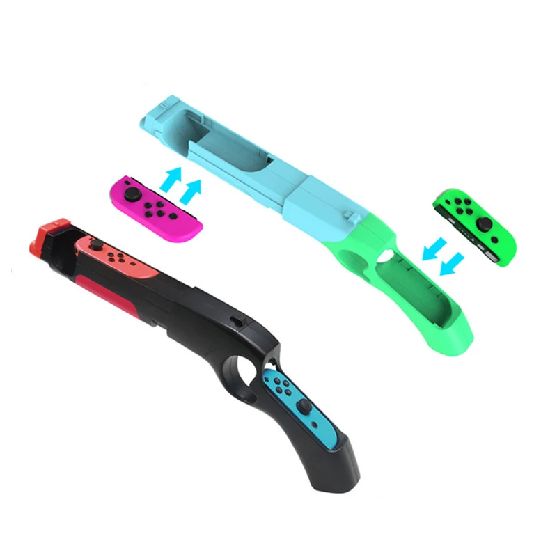 Игра для стрельбы пистолет соматосенсорные ручками контроллер для Nintendo Switch NS геймпад держатель HBS-122