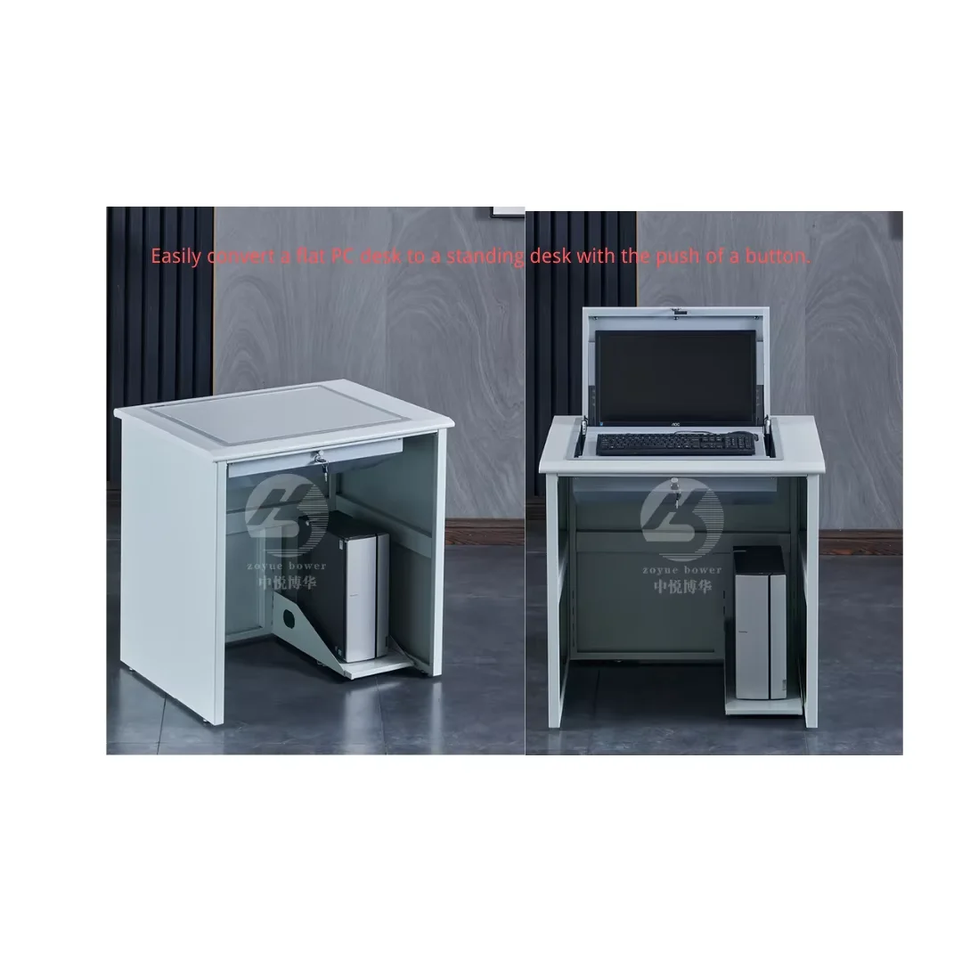 Multi-functional computer desk  for classroom easy convert lecture room into computer lab for one or more person
