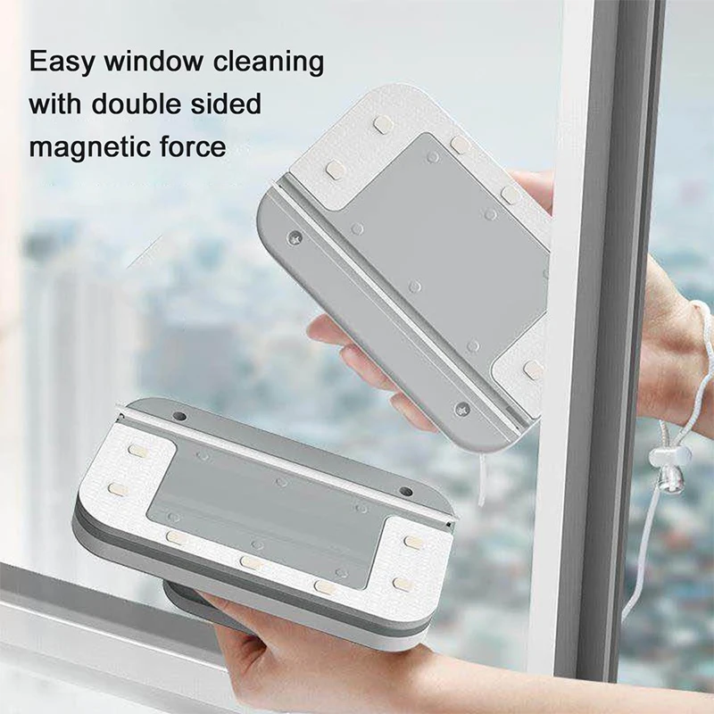 Anti pinch plate inside window glass cleaner magnetic windows double side cleaner wiper glass cleaning mop shower cleaner