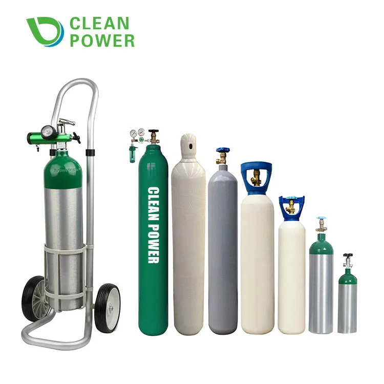 LD Brand ISO 9809-1 gas oxygen balloons 200bar medical oxygen cylinders co2 cylinder refill  50l cylinder filled o2 gas