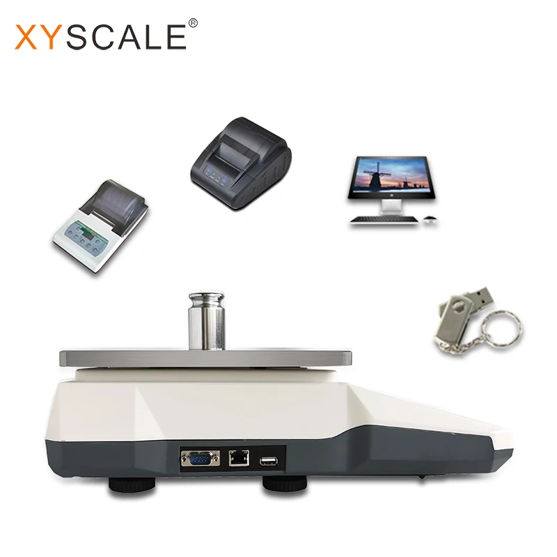 Touch screen multifunctional electronic scale. Large range and high precision. Ac/DC industrial scale