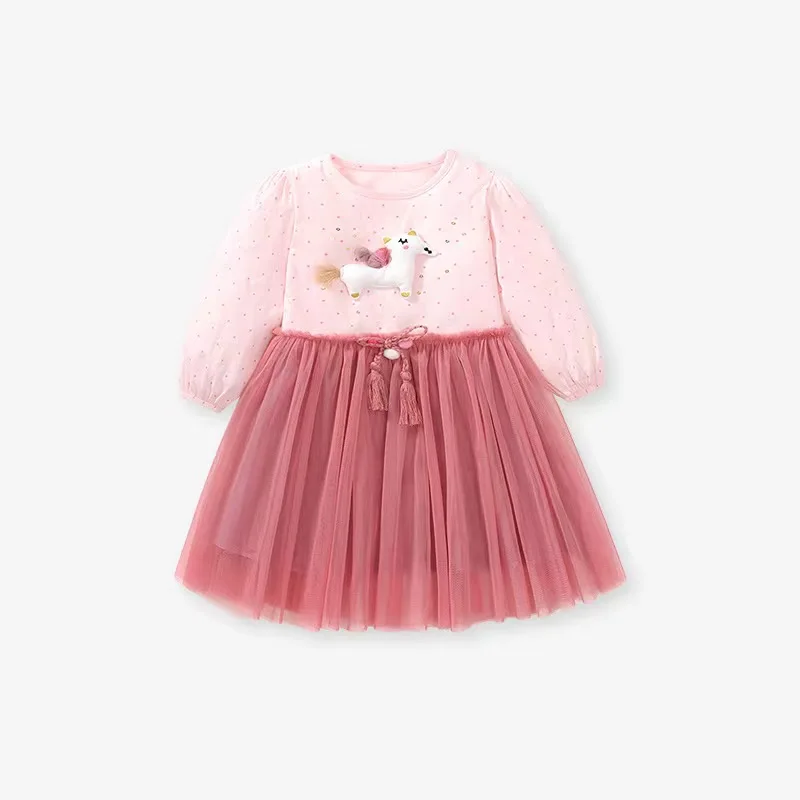 New Arrival Cute American Unicorn Short Dress Accessories Custom Baby Dolls Dress