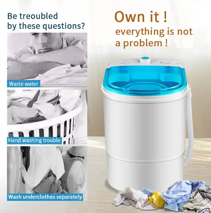 High Quality Household Small Washing Machine Cheap Multifunctional Dehydrator Mini Panty Sock Washing Machine
