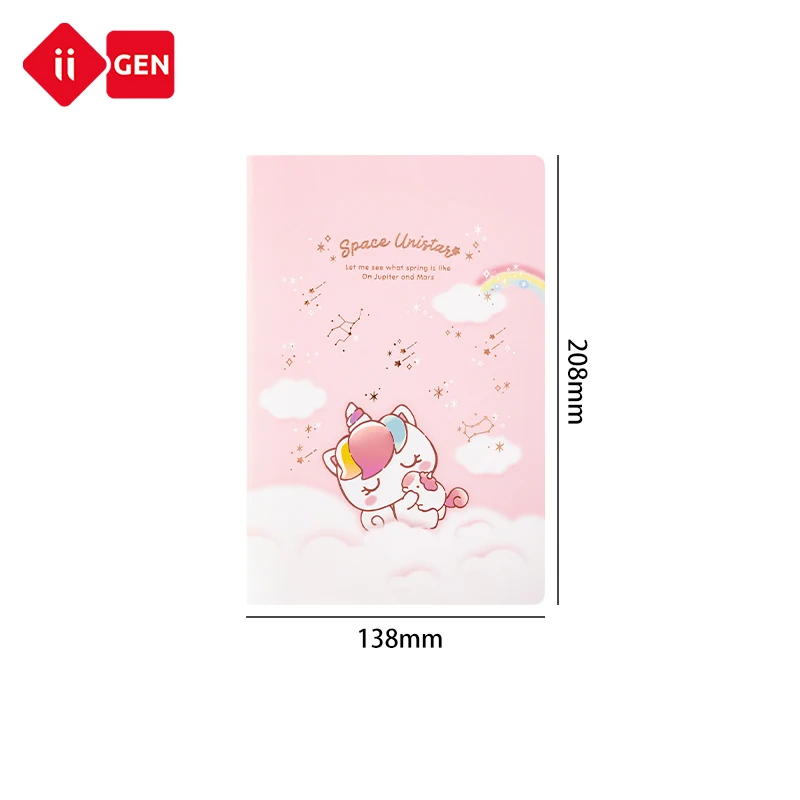 IIGEN A5 Notebook Custom Cartoon Kuromi Notebook for Sale for Girls Cute Diary unicorn Notebook