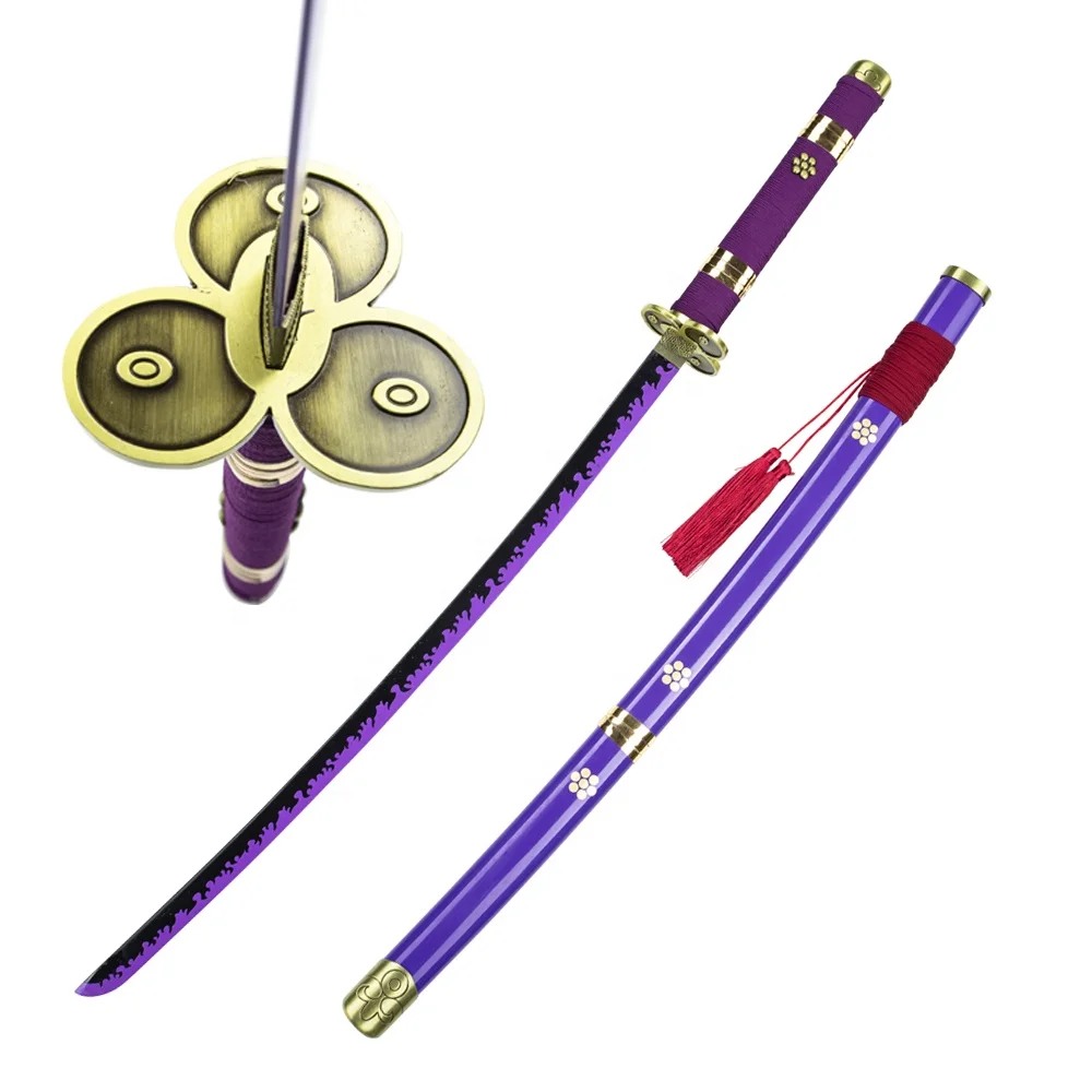 One Piece Real Katana Weapon Replica Roronoa Zoro Purple Sword