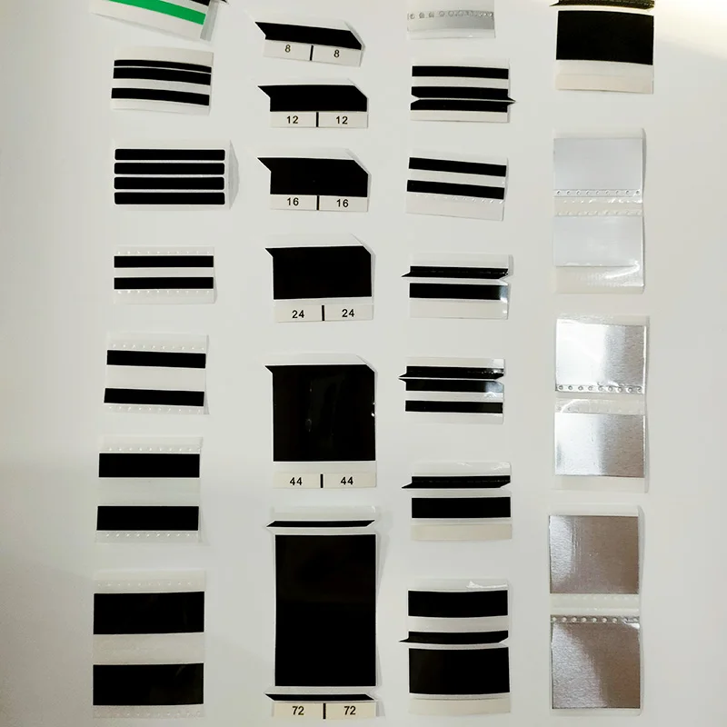 black single sided splice tape  with edge alignment  8mm 12mm 16mm 24mm 32mm 44mm 72mm splicing tape joint tape