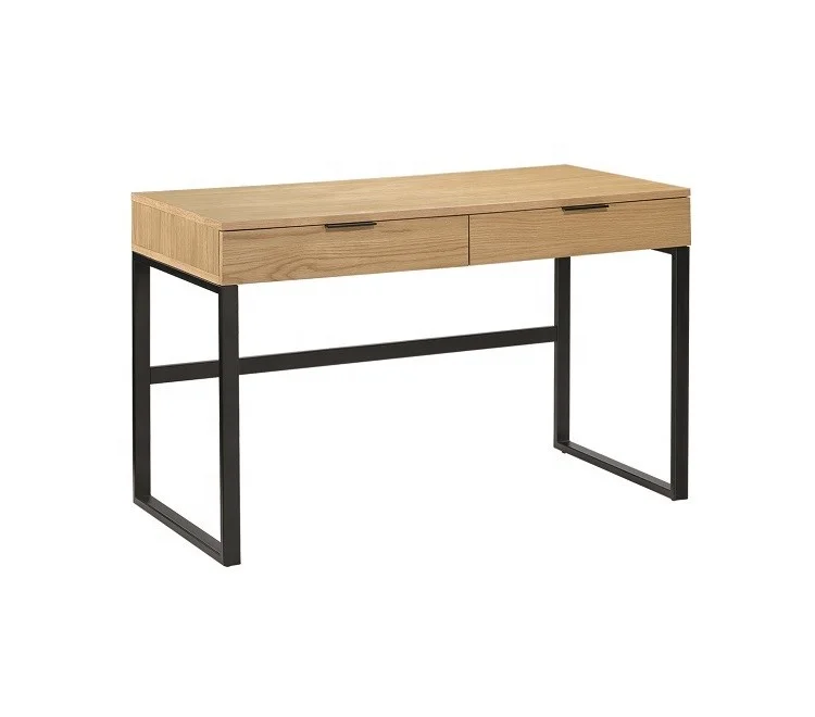 Free samples modern design wooden work desk with oak legs simple design work table