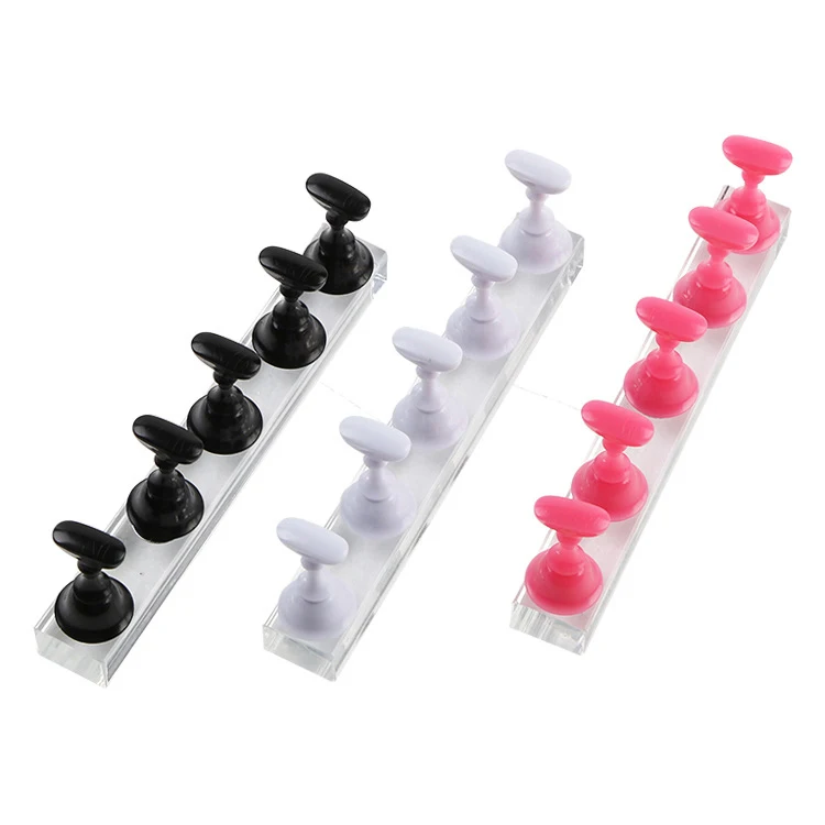 False Nail Art Tip Practice Chesses Board Holder with Magnetic Display Stand Bar