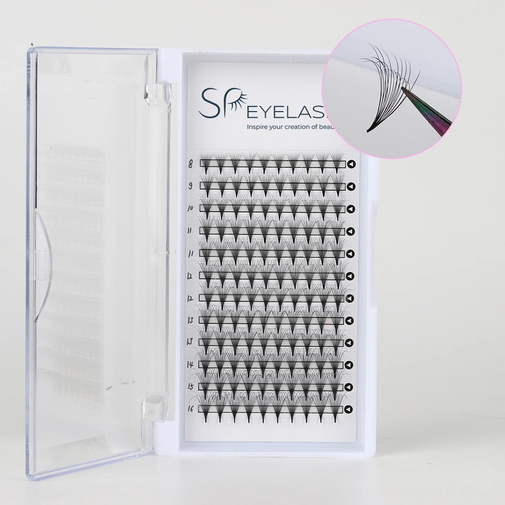 SP EYELASH 3d 6d 8d 9d 10d Russian bilayer Point Base Premade Fans Lashes volume premade fans lashes promade fanned extension