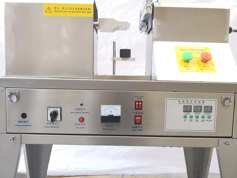 YTK-125 Factory price semi-automatic Ultrasonic Toothpaste Hand Cream Tube Sealing Machine
