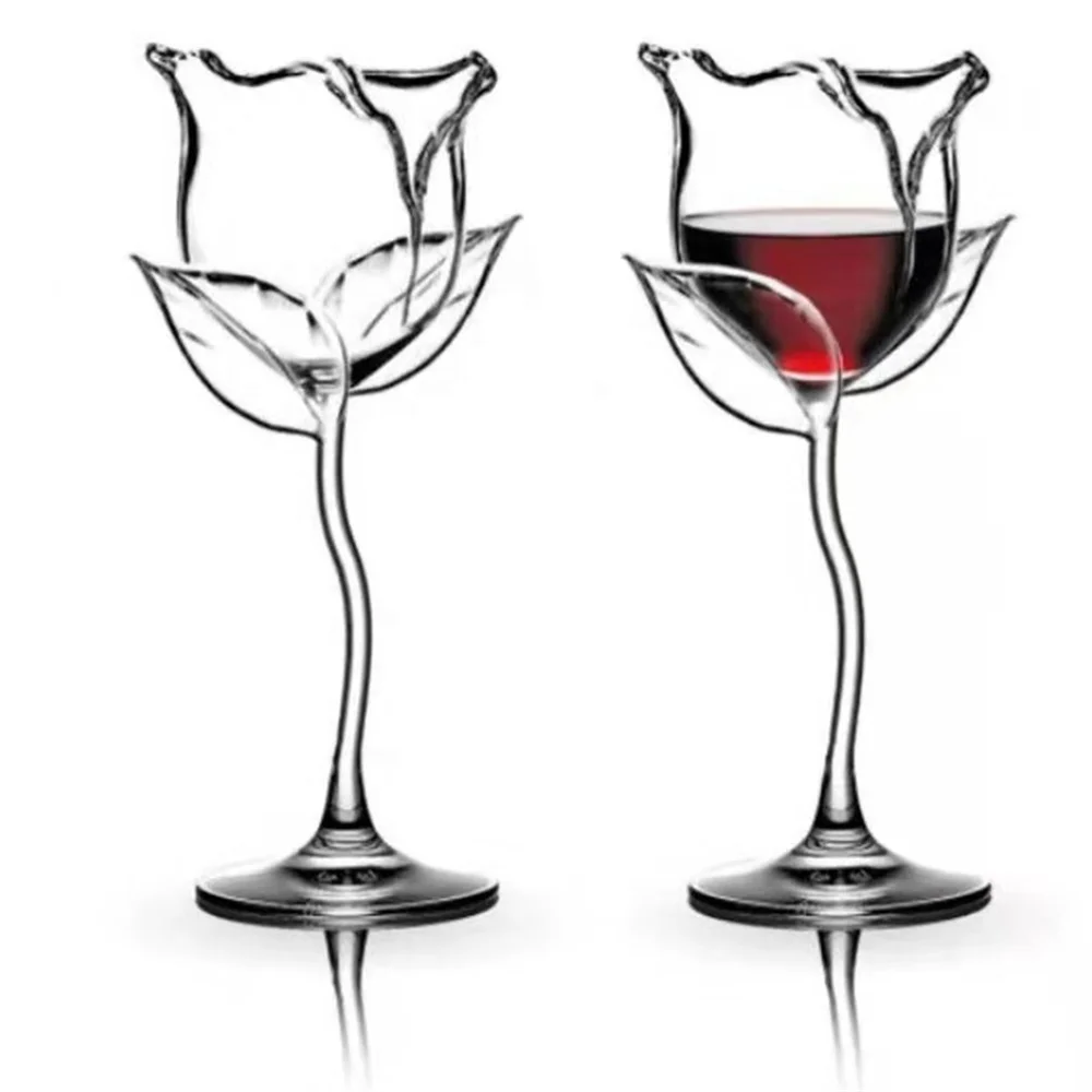 Creative Vintage Rose Wine Glass Champagne Cocktail Whisky Glass Manufacturer Wholesale