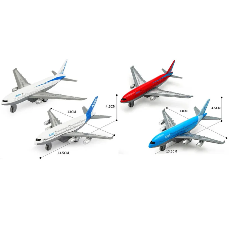 High Quality 380 777 Aircraft 13.5 CM Diecast Airplane Model Vehicle alloy airbus model Toy for kids