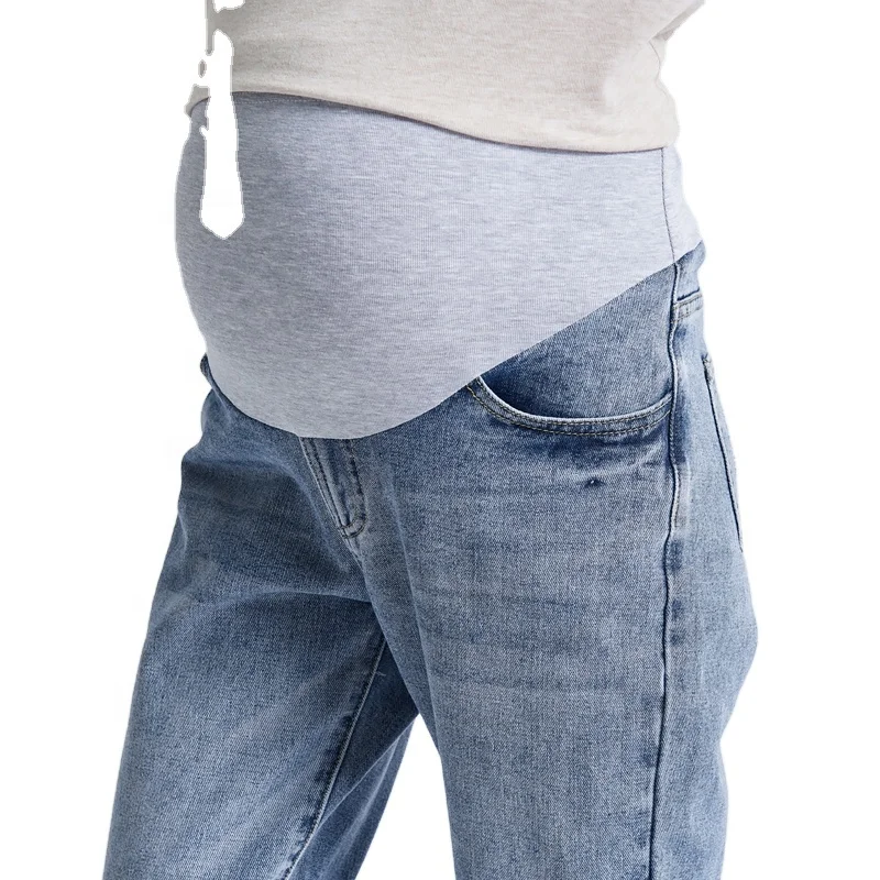 Элегантная удобная повседневная эластичная дышащая одежда для беременных от производителя, штаны, Леггинсы для беременных, джинсы
