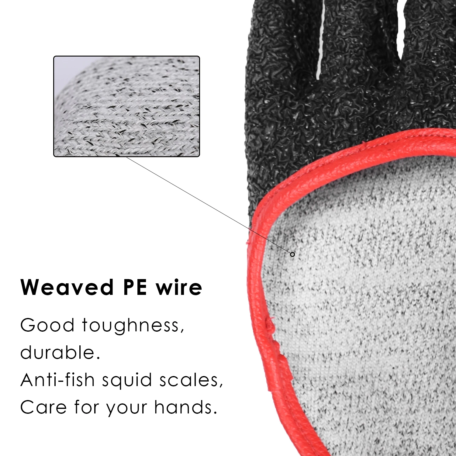 Puncture-proof Gloves for Fly Fishing Waterproof Fish Landing Glove Professional (Left&Right Hand)