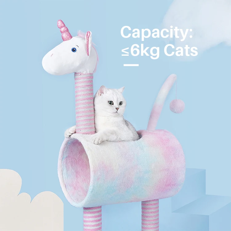 Colourful High Quality Sisal Interactive Tower House Durable Cat Scratching Post With Ball For Indoor