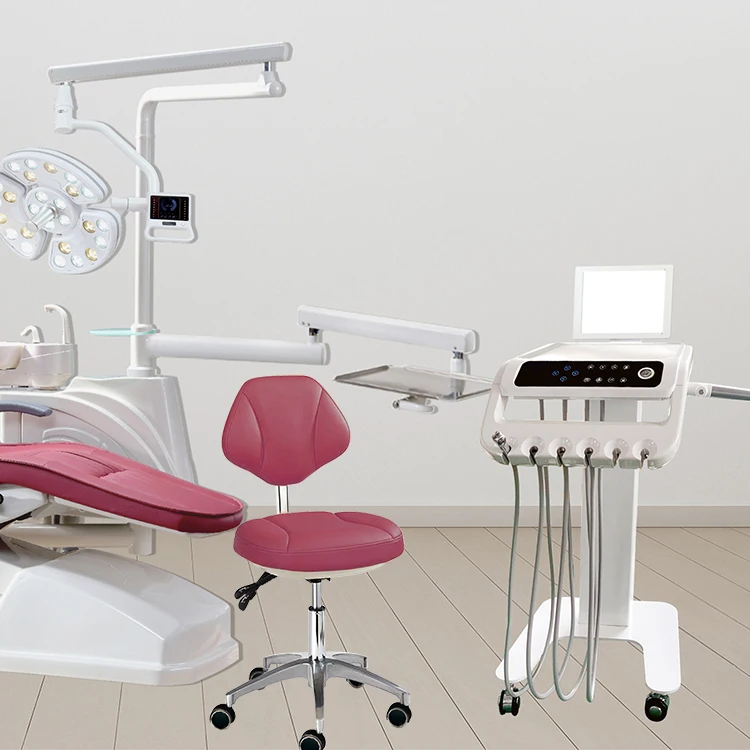 S106 Trolley Type Luxury Implant Dental Chair High Quality Surgery Dental Unit with 26 Bulbs Surgical Lamp Produced by Foshan Ch