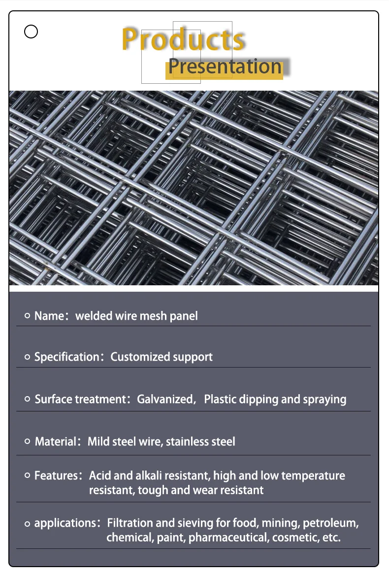 Concrete welding mesh for construction Hot dip galvanized welding net for concrete reinforcement