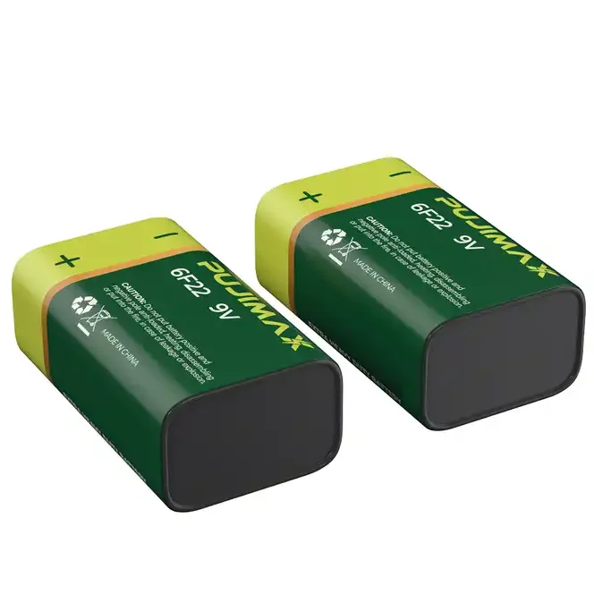 PUJIMAX Universal 10PCS 6F22 9V Battery Carbon Battery Pack Safe Durable Environmentally Single Use Batteries For Water Heaters