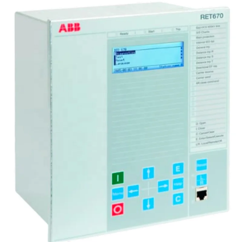 Multifunction protection relay RED615 with three-phase  thermal  overload  protection and  Circuit  breaker  failure  protection