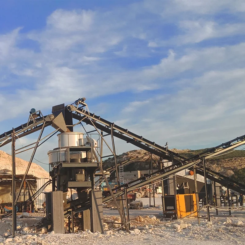 Quarry Stone Crushing Line Granite Marble Concrete Sand Making Machine High Efficiency VSI Crusher Sand Production Line Price