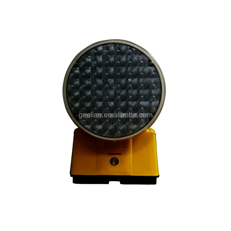 Rotary solar Yellow lexan shockproof and weatherproof material Infrared Ray Warning Light