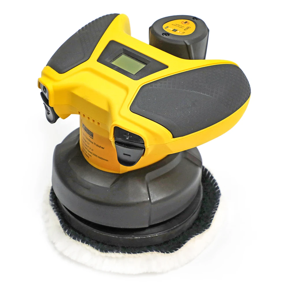 12V 2.0Ah&Cigarette Lighter Cordless Buffer Polisher for Car with Gamepad Handle Touch  for Car Waxing/Polishing