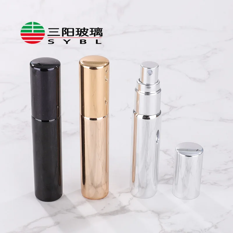 3ml 5ml 10ml glass perfume bottle travel container atomizer empty spray bottle refillable liquid perfume electroplating sliver