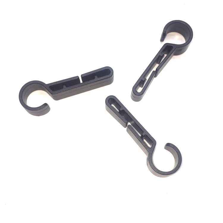 have stock High Quality Motorcycle Helmet Headlamp Clips Hardhat Hooks For Helmet Hard Hat Safety Black