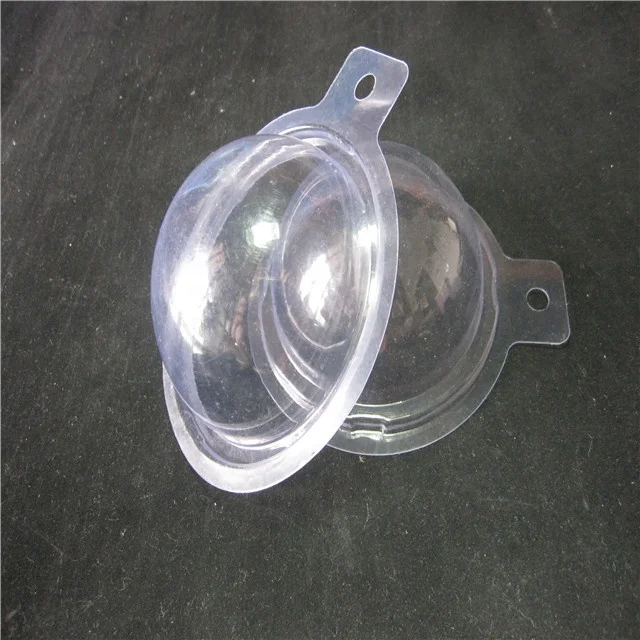
clear round single block wax tart clamshell 