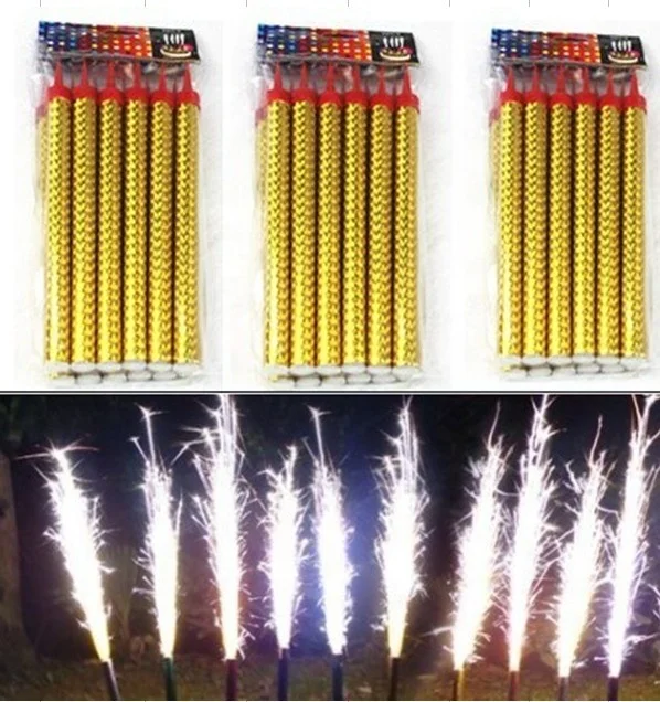 20cm35s Indoor cold flame best birthday party cake sparkler candle ice stage fountain fireworks