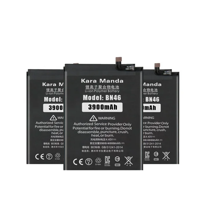 Factory Rechargeable Lithium ion Battery Long lasting 4000mAh BN46 Battery for Xiaomi Redmi Note 6 Battery Replacement