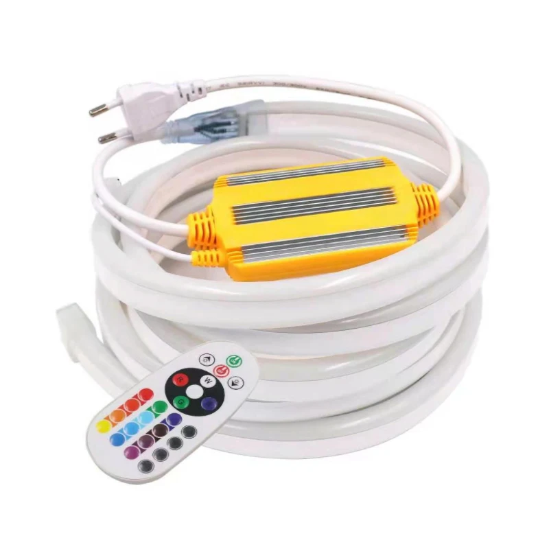 LED neon light strip soft silicon light strip 10x20mm neon sign light IP65 outdoor neon sign RGB colors Remote controller