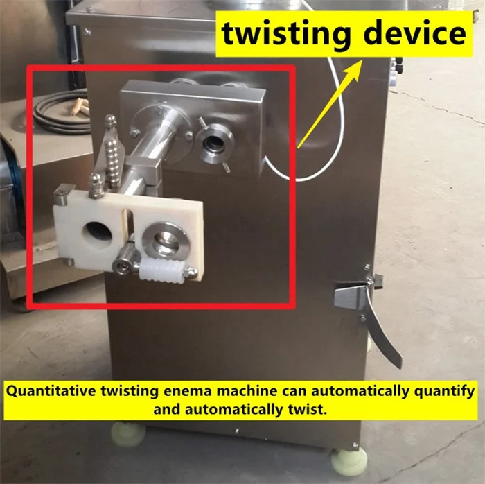 Spanish pork sausage chorizo making machine Pepperoni filling twisting machine Bratwurst sausage filling knotting machine
