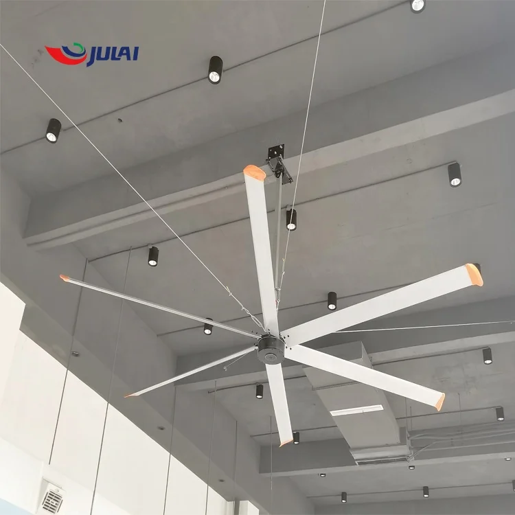 JULAI OEM 3 м/12 футов HVLS Вентилятор промышленный энергосберегающий большой недорогой потолочный вентилятор завод портативный вентилятор другая вентиляция