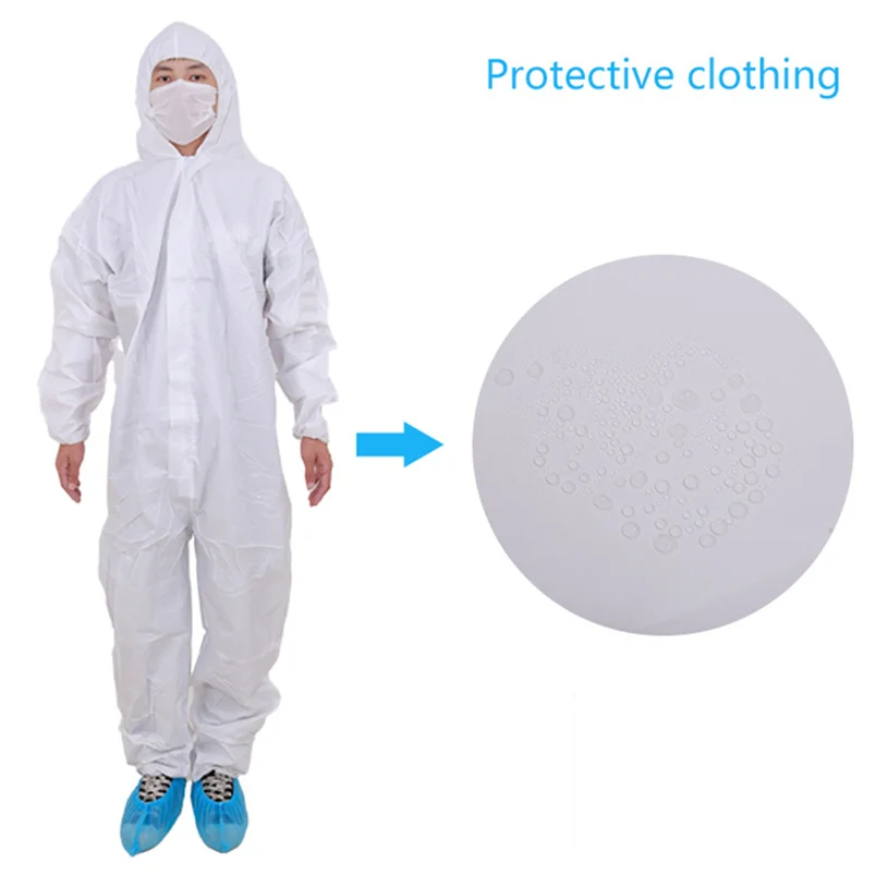 Factory price wholesale yellow disposable microporus nonwoven coverall protective clothing