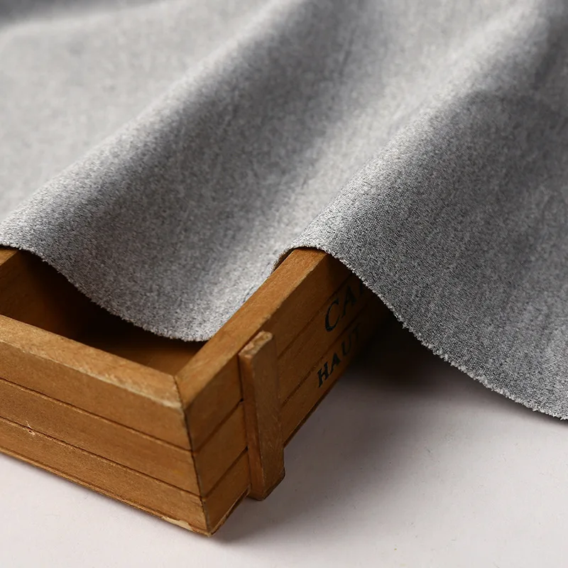 280g South Korean silk health cloth high F polyester ammonia elastic air layer fabric double-sided knitted school sweater fabric