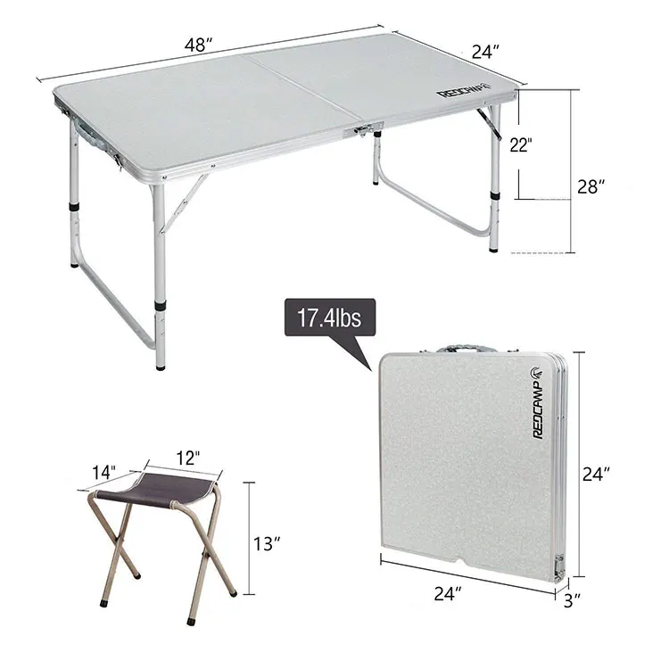 used outdoor furniture aluminum camping folding picnic table and chair